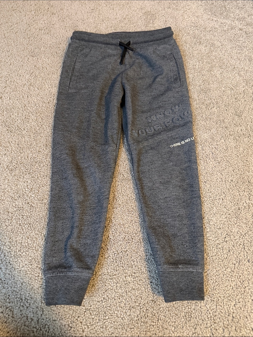 Zara Gray Kids Jogger Sweatpants with Drawstring